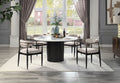 Jaramillo Side Chair Set 2 , Beige Fabric & Black Finish Dn02142 Beige Fabric