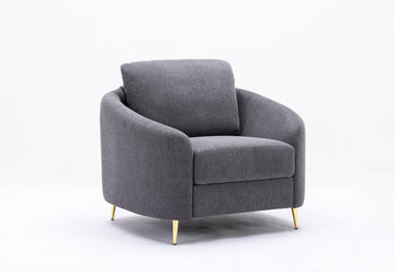 Yuina Chair, Gray Linen Lv01773 Gray Linen