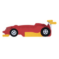 Twin Size Race Car Shaped Platform Bed With Wheels,Red Red Plywood