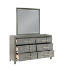 Kenzo Modern Style Mirror Made With Wood In Gray Gray Bedroom Contemporary,Modern Solid Wood Mdf Wood