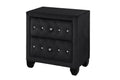 Maya Crystal Tufted Queen 5 Pc Vanity Bedroom Set Made With Wood In Black Box Spring Not Required Queen Black Wood 5 Piece Set Bedroom Modern Upholstered Velvet Tufted Wood