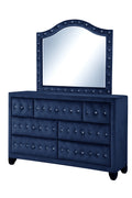 Sophia Dresser Blue Blue 5 Drawers & Above Bedroom Contemporary,Modern Acacia Wood