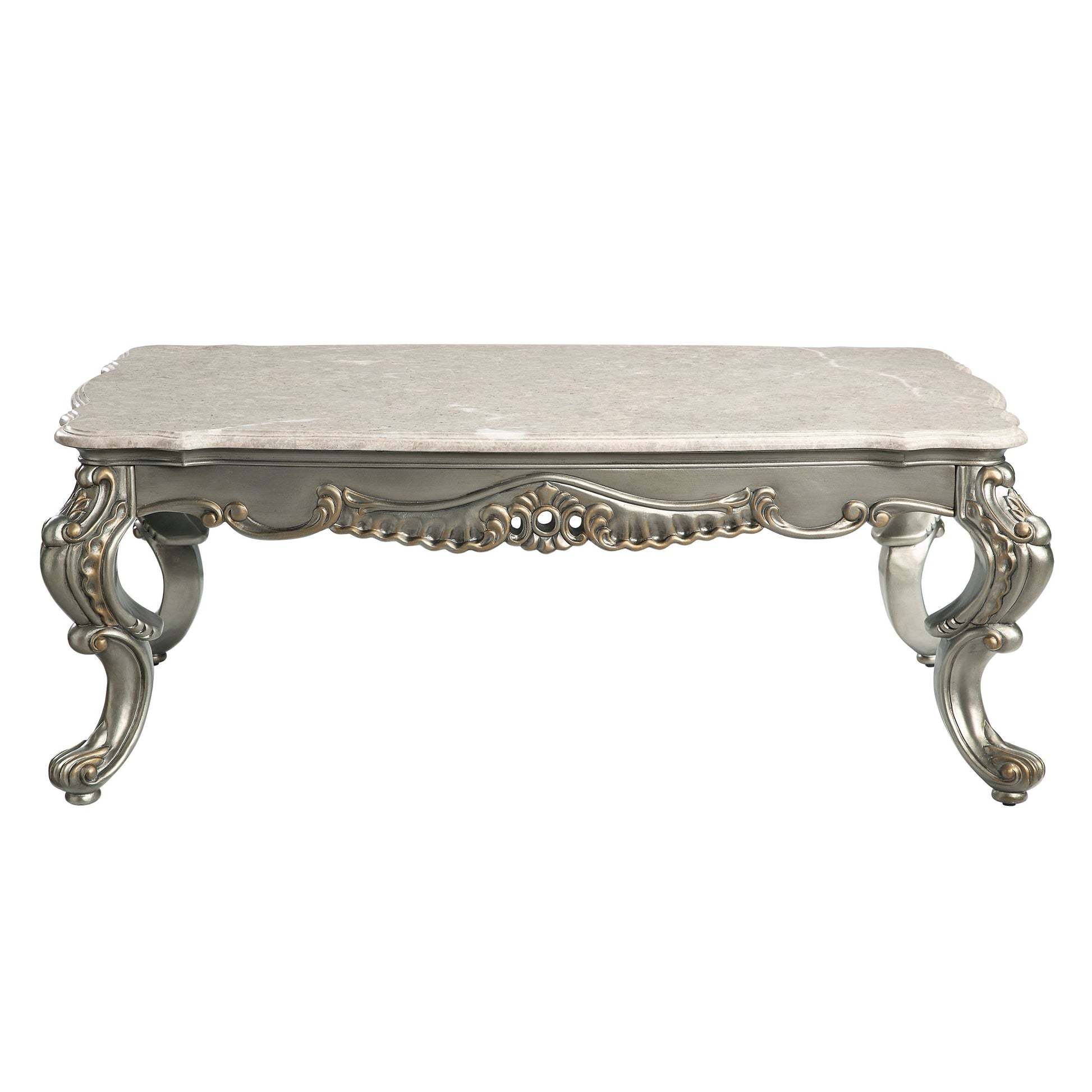 Miliani Coffee Tablenatural Marble & Antique Bronze Finish Lv01783 Antique Bronze Marble