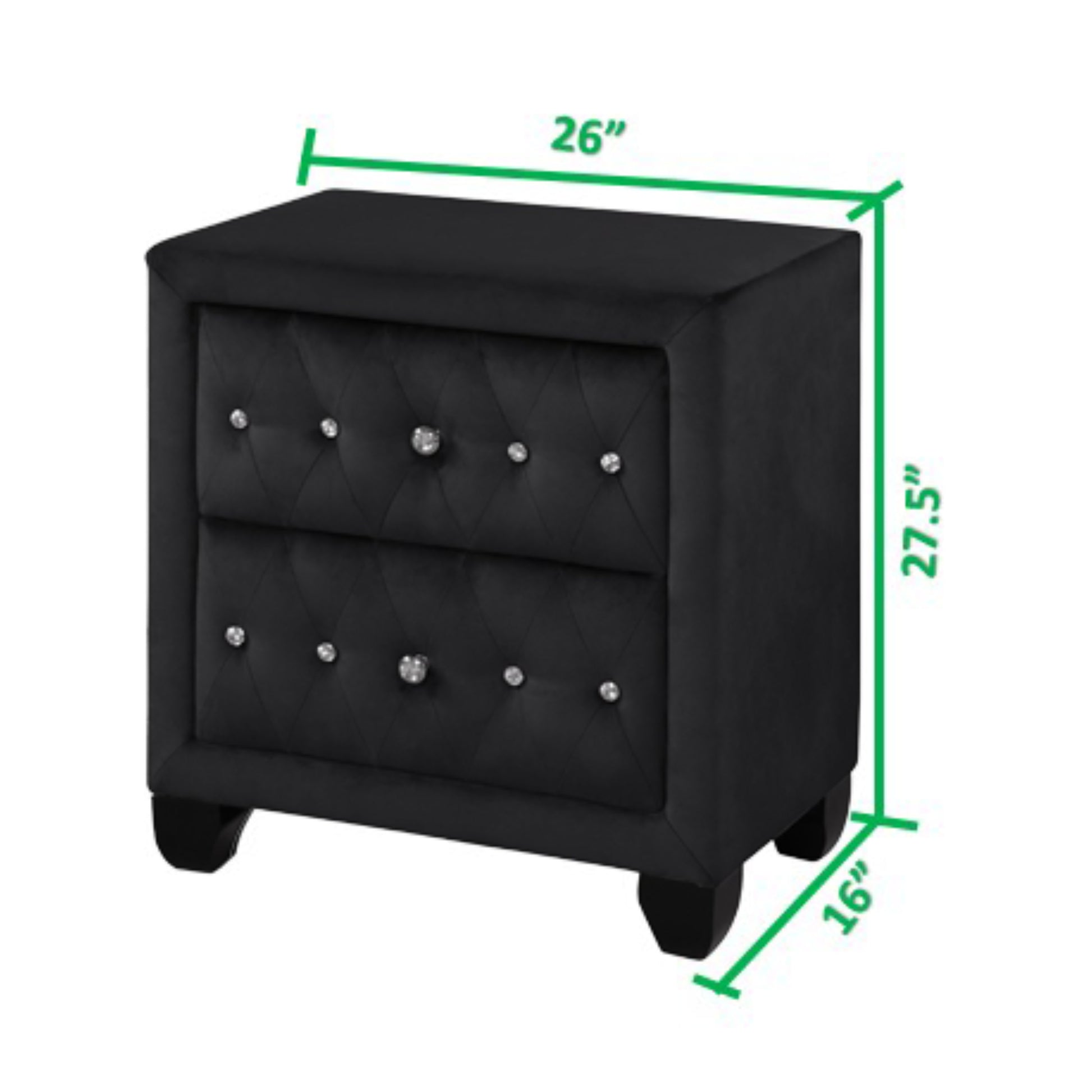 Luxurious Four Poster Queen 4 Pc Bedroom Set Made With Wood In Black Box Spring Not Required Queen Black Wood 4 Piece Set Bedroom Modern Upholstered Velvet Tufted Wood
