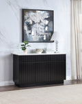 Jaramillo Server, Engineering Marble & Black Finish Dn02475 Black Wood