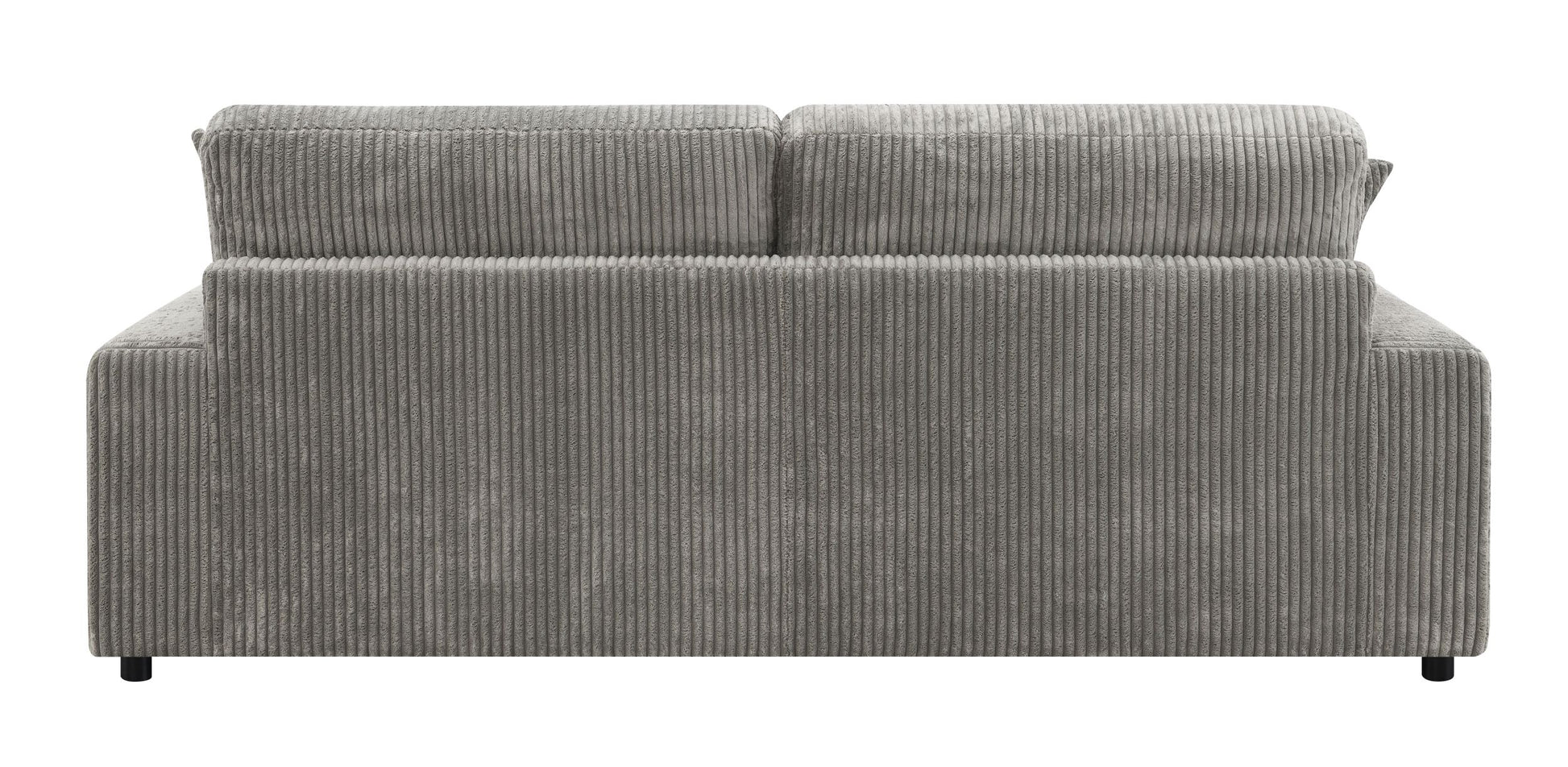 Tavia Sectional Sofa W 6 Pillows, Gray Corduroy Lv01882 Gray Corduroy