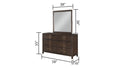 Kenzo Modern Style Mirror Made With Wood In Walnut Walnut Bedroom Contemporary,Modern Solid Wood Mdf Wood