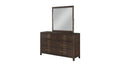 Kenzo Modern Style Queen 5Pc Storage Bedroom Set Made With Wood, Led Headboard, Bluetooth Speakers & Usb Ports Walnut Box Spring Not Required Queen Walnut Wood 5 Piece Set Bedroom Bed Included,Chest Included,Dresser Included,Mirror Included,Nightstand