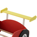 Twin Size Race Car Shaped Platform Bed With Wheels,Red Red Plywood