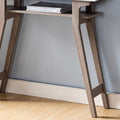 Faux Marble Top Console Table, Home Entryway Table With Shelve In Faux Marble White & Dark Taupe Taupe Particle Board