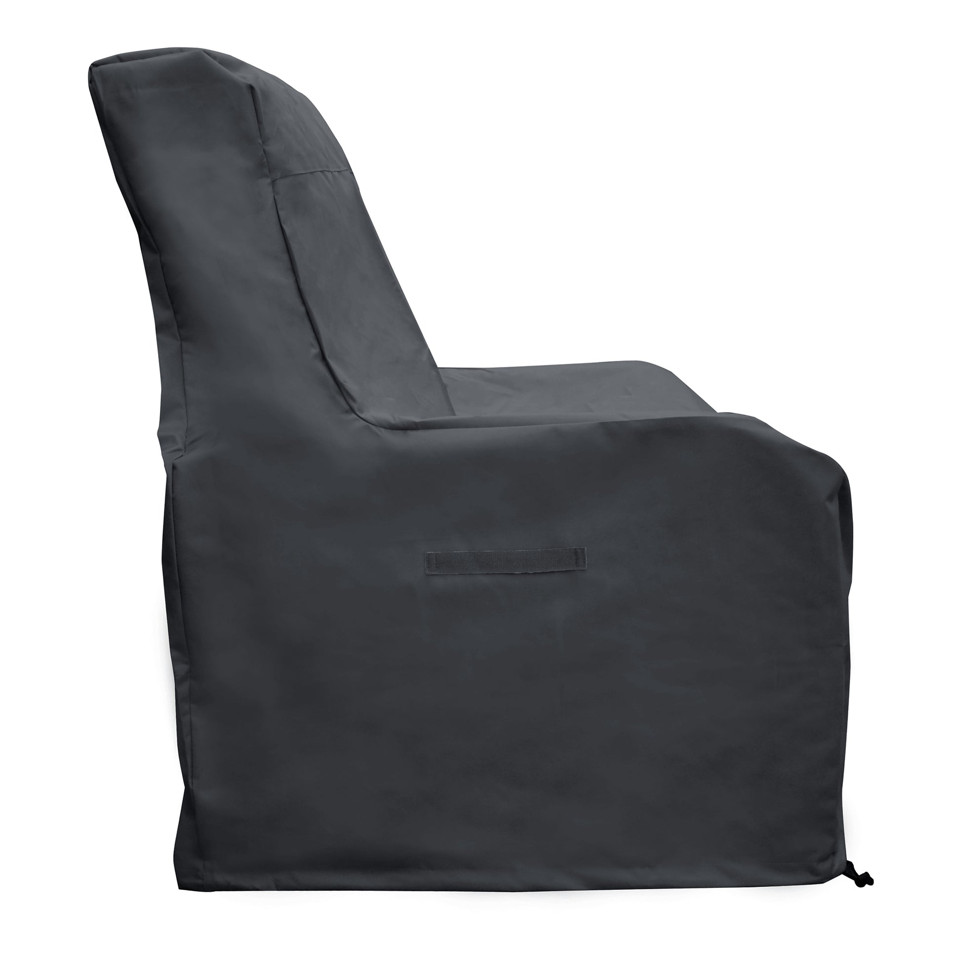 Garden Chair Covers Waterproof,Outdoor Patio Furniture Chair Protective Storage Cover, Heavy Duty Stacking Chair Cover Fits Up To 32 D X32 W X 40.5 H,Black Black Oxford Fabric