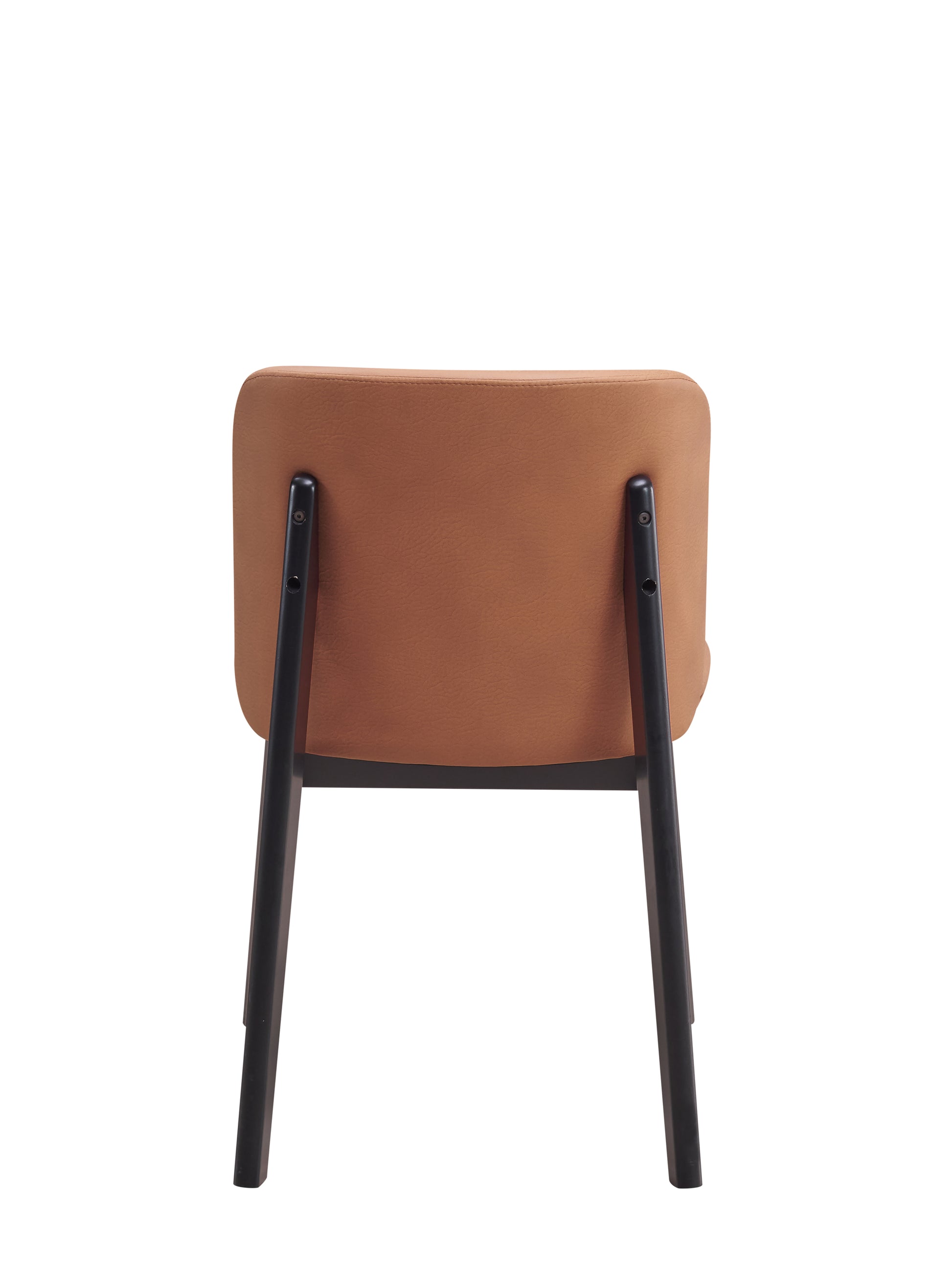 Eliora Side Chair Set 2 , Camel Fabric & Black Finish Dn02367 Camel Fabric