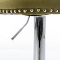 Swivel Velvet Barstools Adjusatble Seat Height From 25 33 Inch, Modern Upholstered Chrome Base Bar Stools With Backs Comfortable Tufted For Home Pub And Kitchen Island, Olive Green,Set Of 2,1712Ol Olive Green Dining Room American Design Bar Stools Foam