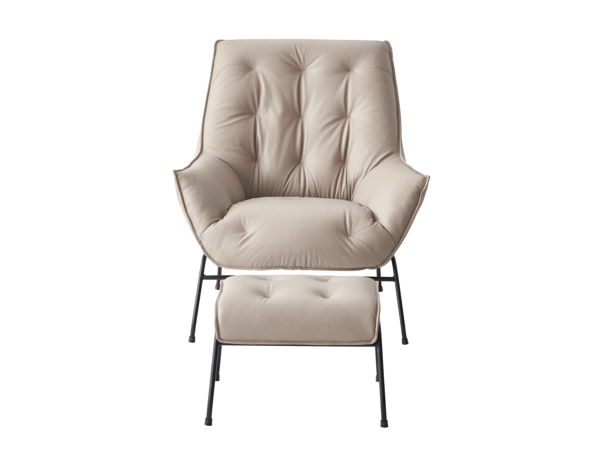 Zusa Accent Chair, Khaki Top Grain Leather Ac02381 Khaki Leather