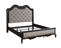 Chelmsford California King Bed, Beige Fabric & Antique Black Finish Bd02294Ck Beige Fabric