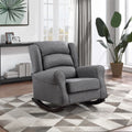 Fabien Rocking Chair, Gray Fabric Ac02183 Gray Fabric