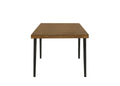 Hillary Dining Table, Walnut & Black Finish Dn02305 Walnut Wood