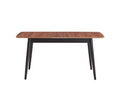 Lanae Dining Table, Natural & Black Finish Dn02364 Natural Black Wood