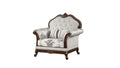 Gloria Traditional Style Button Tufted Chair White Primary Living Space Traditional Wood