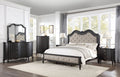 Chelmsford California King Bed, Beige Fabric & Antique Black Finish Bd02294Ck Beige Fabric