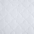 Cotton Percale Quilted Mattress Pad White Cotton