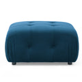 Modular Sectional Sofa, Button Tufted Designed And Diy Combination,L Shaped Couch With Reversible Ottoman, Navy Velvet Navy Velvet Wood Soft Tight Back Eucalyptus Pillow Top Arms Foam Spring