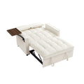 Cream White Velvet Loveseat Sofa Bed Cream White Wood Tufted Back Square Arms Foam Velvet 2 Seat