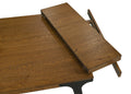 Hillary Dining Table, Walnut & Black Finish Dn02305 Walnut Wood