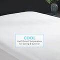 Cool Warm Reversible Waterproof And Stain Release Mattress Pad White Polyester