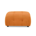 Modular Sectional Sofa, Button Tufted Designed And Diy Combination,L Shaped Couch With Reversible Ottoman, Orange Velvet Orange Velvet Wood Soft Tight Back Eucalyptus Pillow Top Arms Foam Spring