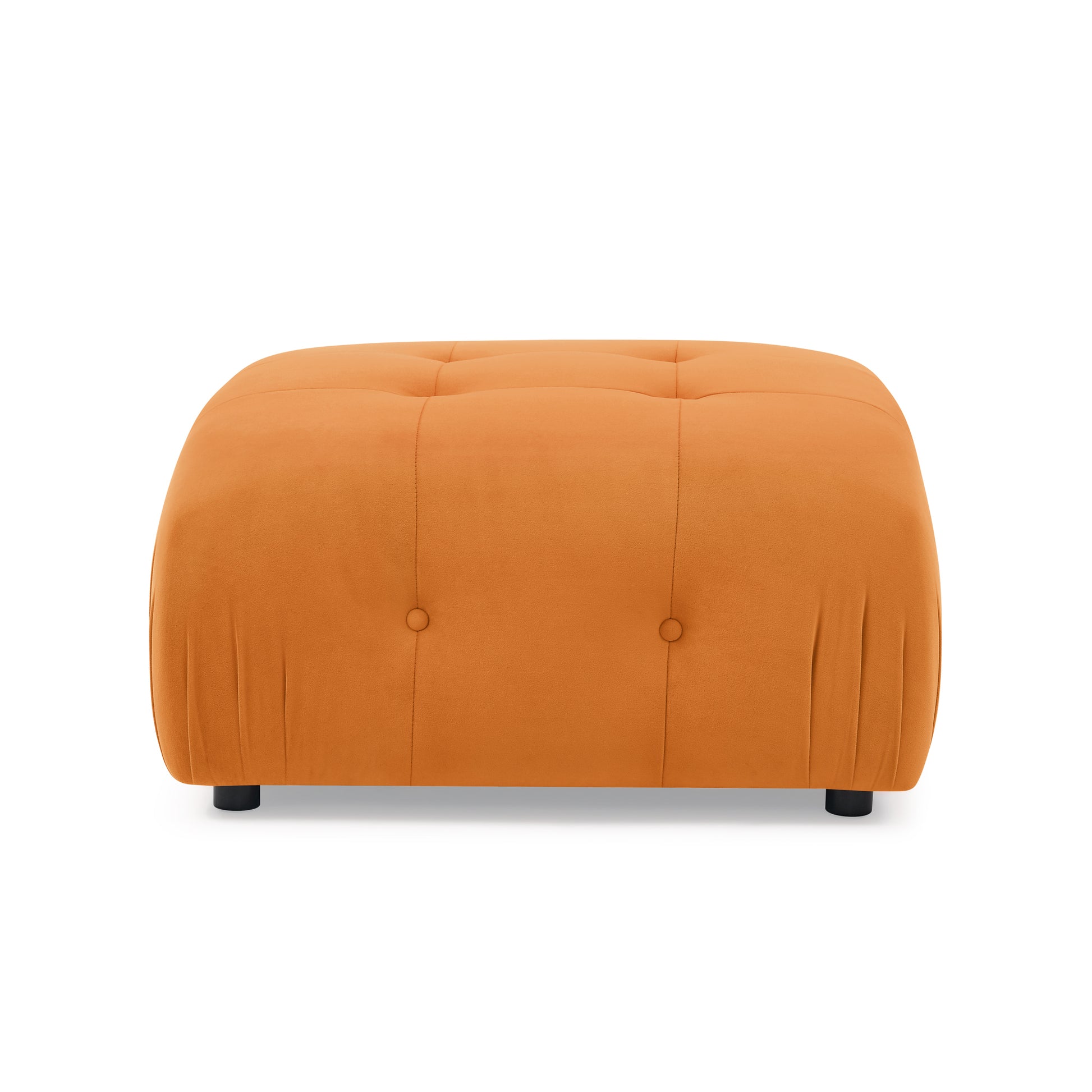 Modular Sectional Sofa, Button Tufted Designed And Diy Combination,L Shaped Couch With Reversible Ottoman, Orange Velvet Orange Velvet Wood Soft Tight Back Eucalyptus Pillow Top Arms Foam Spring