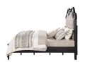 Chelmsford California King Bed, Beige Fabric & Antique Black Finish Bd02294Ck Beige Fabric