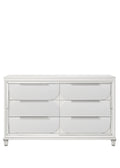 Tarian Dresser, Pearl White Finish Bd02320 White Wood