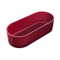 67 Inch Clear Cherry Red Solid Surface Bathtub For Bathroom Red Oval Bathroom Freestanding Tubs Polished 61 69 In Modern Soaking Center Solid Surface