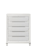 Tarian Chest, Pearl White Finish Bd02321 White Wood