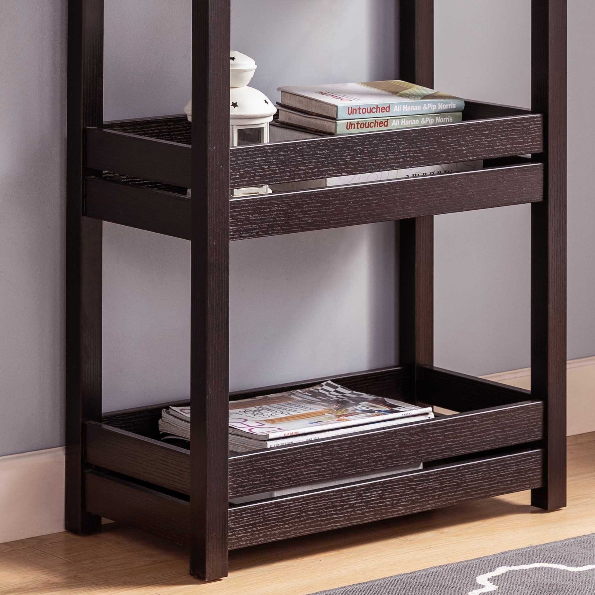 Id Usa 202839 Fruit Rack Red Cocoa Espresso Particle Board