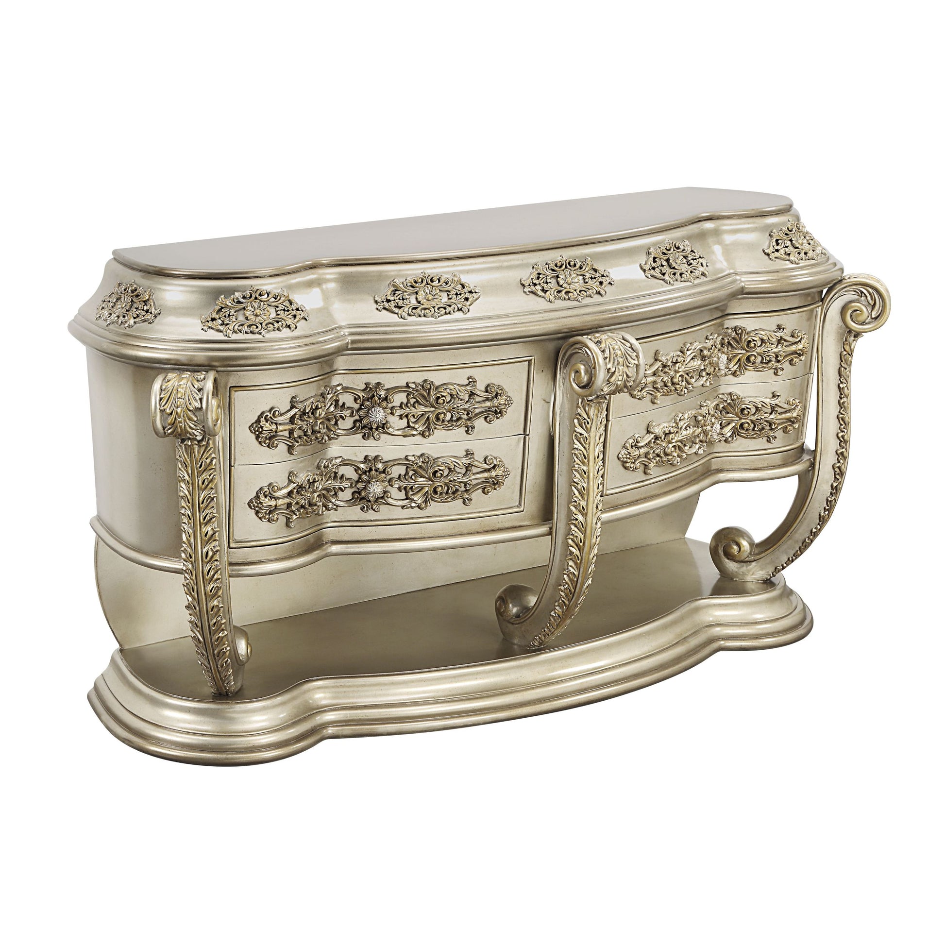 Danae Dresser Champagne & Gold Finish Bd01237 Gold Mdf