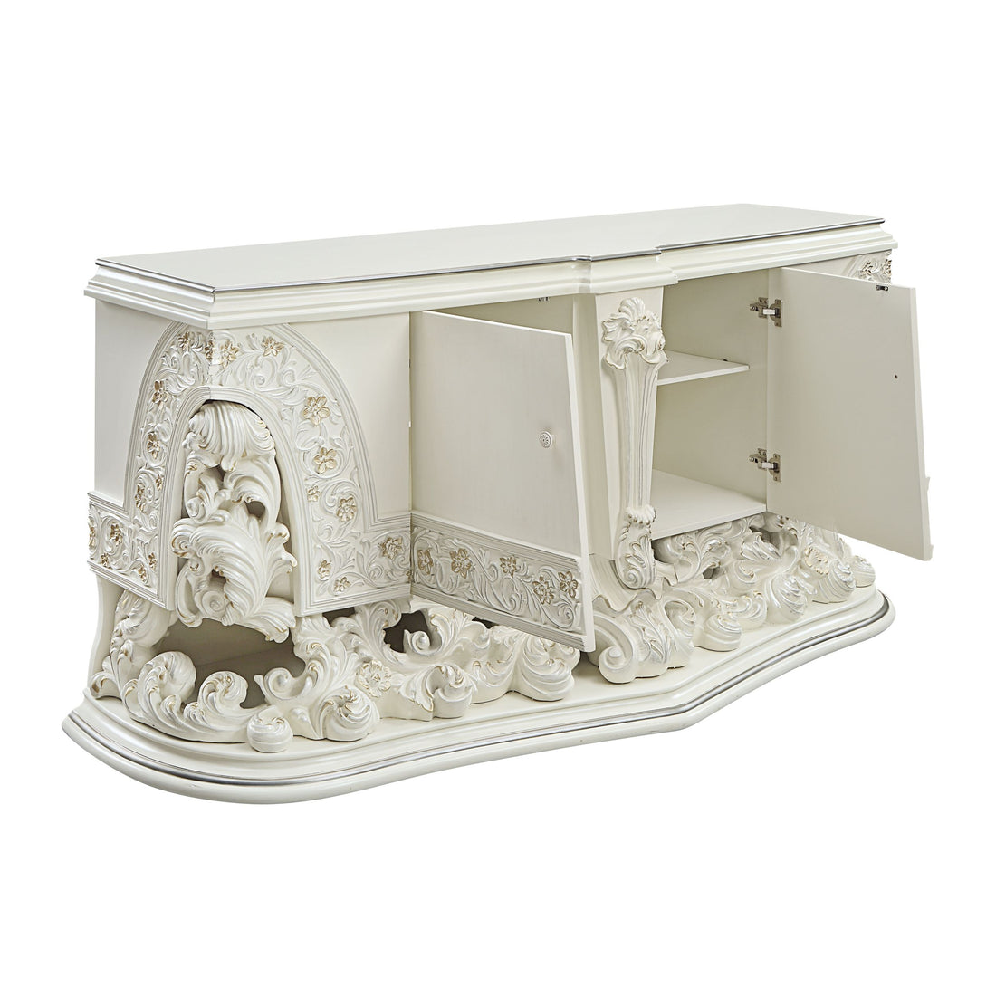 Adara Dresser Antique White Finish Bd01251 Antique White Mdf