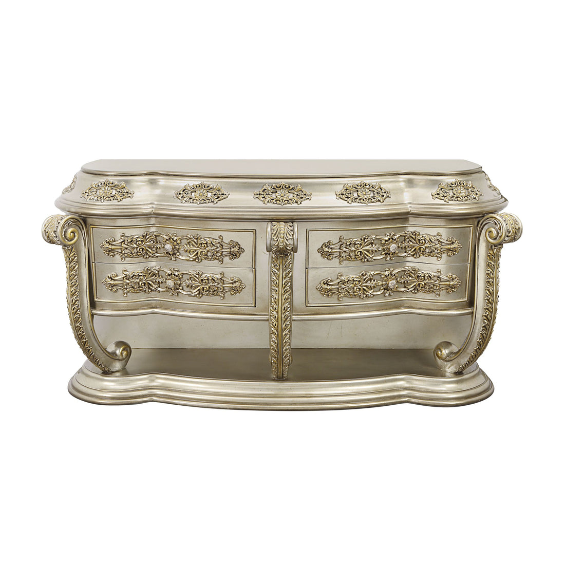 Danae Dresser Champagne & Gold Finish Bd01237 Gold Mdf