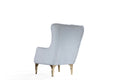 Lust Modern Style Chair In Off White Off White Modern Upholstered Wood