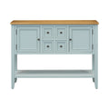 Cambridge Series Large Storage Vintage Console Table With Four Small Drawers And Bottom Shelf For Living Rooms, Entrances And Kitchens Lime White, Old Sku: Wf190263Aak Lime White Solid Wood Mdf