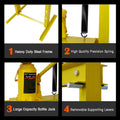 20 Ton Bottle Jack Shop Press, Bend, Straighten, Or Press Parts, Install Bearings, U Joints, Bushings, Ball Joints, And Pulleys,Yellow Yellow Steel