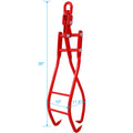 36In 3 Claw Log Grapple For Logging Tongs, Eagle Claws Design Log Lifting Tongs Log Grabs, Timber Lifting Tongs For Truck, Atv, Tractor And Skidder Red Steel