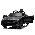 Bmw M4 12V Kids Ride On Toy Car 2.4G W Parents Remote Control,Three Speed Adjustable,Power Display, Usb,Mp3 ,Bluetooth,Led Light,Story,A Handle With Wheels And A Pull, Easy To Carry Black Polyethylene