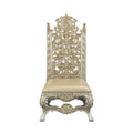 Danae Side Chair Set 2 Pu, Champagne & Gold Finish Dn01198 Gold Solid Wood Mdf