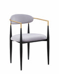 Modern Contemporary 5Pc Dining Set Black Sintered Stone Table And Gray Chairs Fabric Upholstered Stylish Furniture Black Gray Seats 4 Dining Room 60 Inches Contemporary,Modern,Ultra Modern Rectangular Dining Table With Chair Sintered Stone