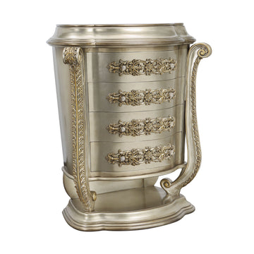Danae Chest Champagne & Gold Finish Bd01238 Gold Mdf