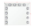 Noralie Accent Mirror Mirrored & Faux Diamonds Ac00761 Silver Glass