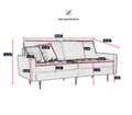 70'' Modern Button Tufted Sofa With 2 Throw Pillows For Living Room,Emerald Emerald Velvet 2 Seat