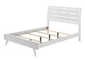 Cerys Queen Bed White Finish Bd01558Q White Mdf